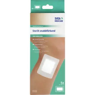 Produktfoto för Svea Medicare Sterilt snabbförband 10 x 30cm 5 st