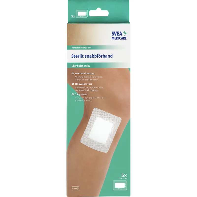 Bild 2 för Svea Medicare Sterilt snabbförband 10 x 35cm 5 st