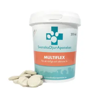 Produktfoto för Svenska Djurapoteket MultiFlex 200 tabl