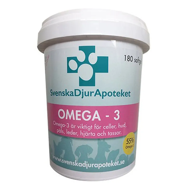 Bild 2 för Svenska Djurapoteket Omega 3 180st softgel