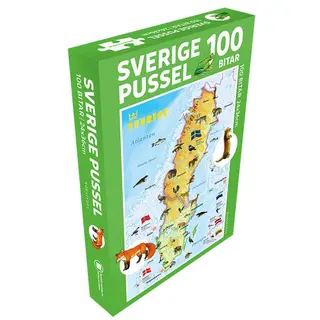 Produktfoto för Sverige pussel 100 bitar