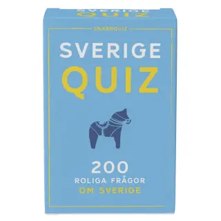 Produktfoto för SverigeQuiz 200 roliga frågor om Sverige