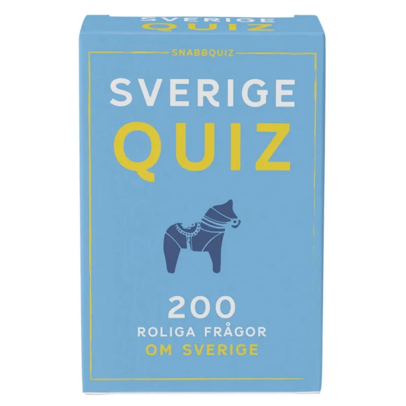 Bild 1 för SverigeQuiz 200 roliga frågor om Sverige
