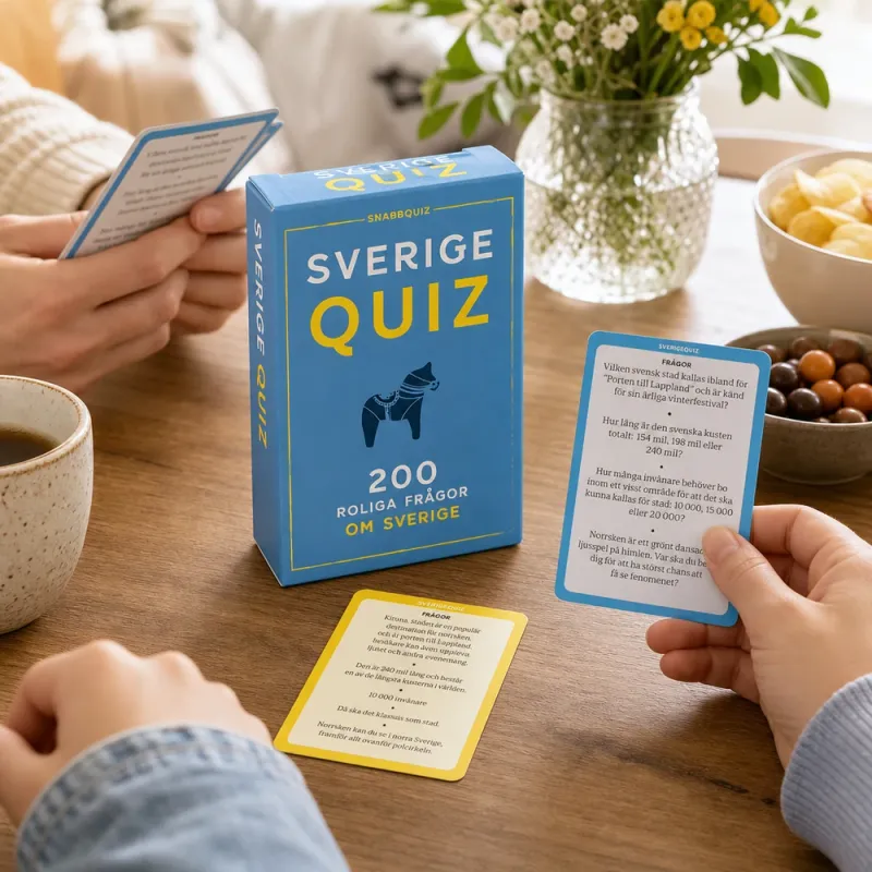 Bild 3 för SverigeQuiz 200 roliga frågor om Sverige