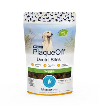 Produktfoto för Swedencare PlaqueOff Dental Bites 150 g