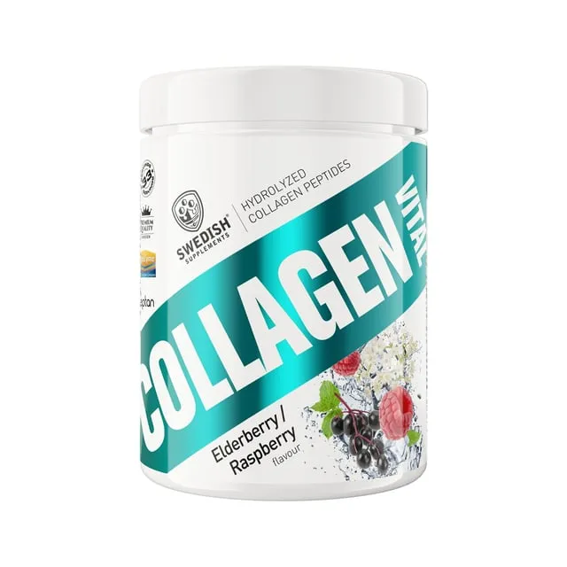 Alternativ bild 0 för Swedish Supplements Collagen Vital Elderflower Raspberry 400 gram