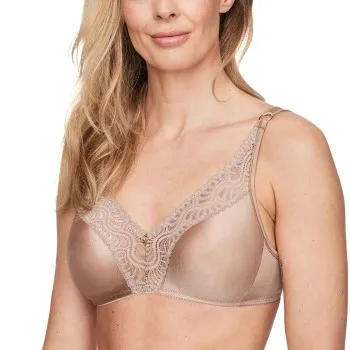 Alternativ bild 0 för Swegmark BH Glitter Soft Bra Ljusbrun D 70-75 Dam