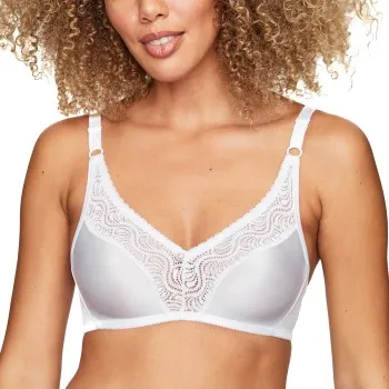 Alternativ bild 0 för Swegmark BH Glitter Soft Bra Vit D 70-75 Dam