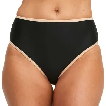 Alternativ bild 0 för Swegmark Cuba Maxi Bikini Briefs Svart m Beige 40 Dam