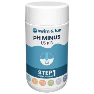 Produktfoto för Swim&Fun pH Minus - 1,5 kg - Steg 1