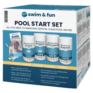 Produktfoto för Swim&Fun Pool Starter Set - Med klor