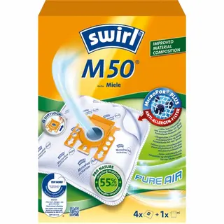 Produktfoto för Swirl Dammsugarpåsar M50   OBS 3X4ST   3ST DFP