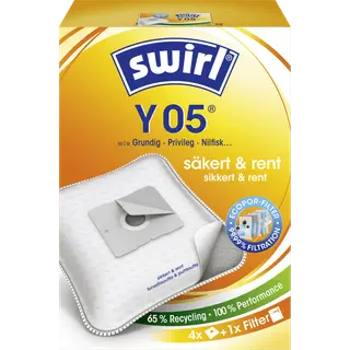 Produktfoto för Swirl Dammsugarpåsar Y05 MicroPor Plus Pro Nature