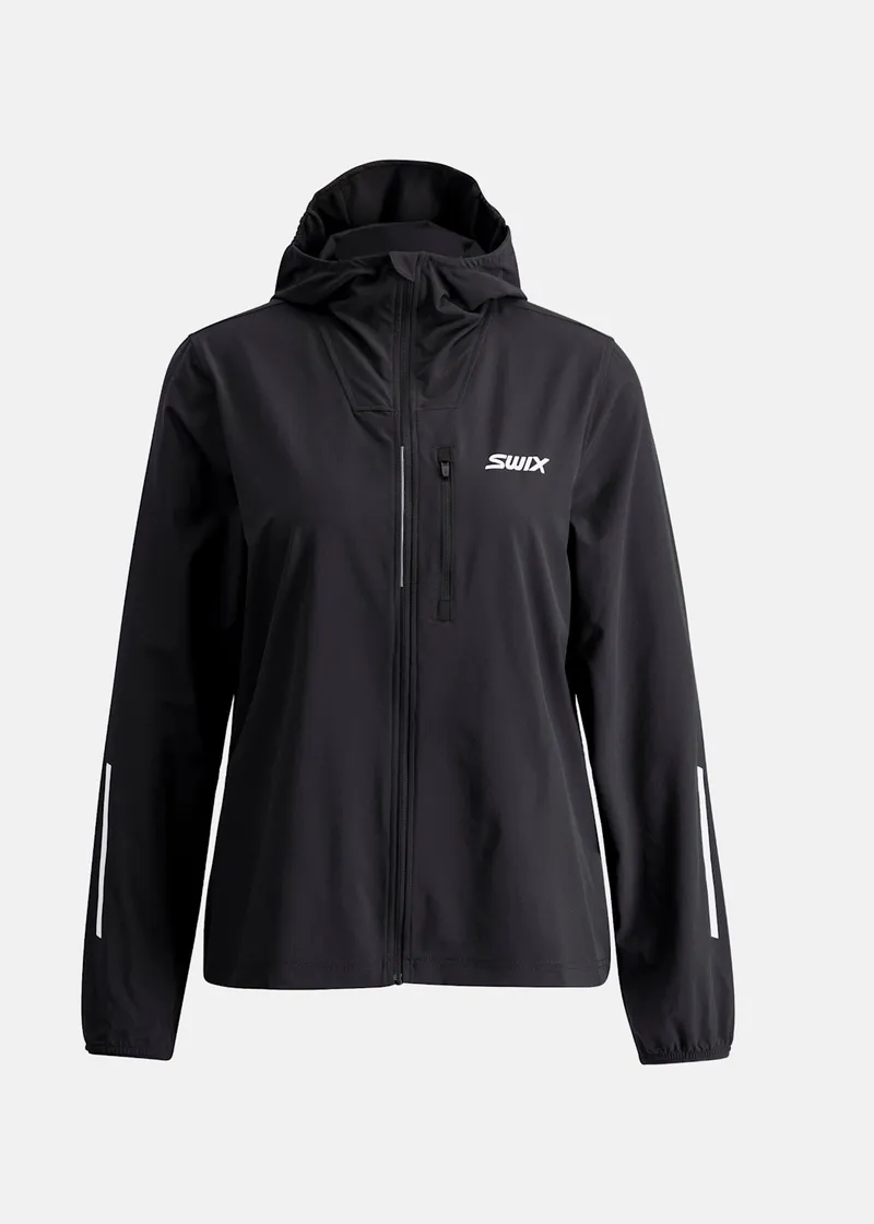 Bild 2 för Swix 5K Jacket W Dam Svart L | Löparjacka