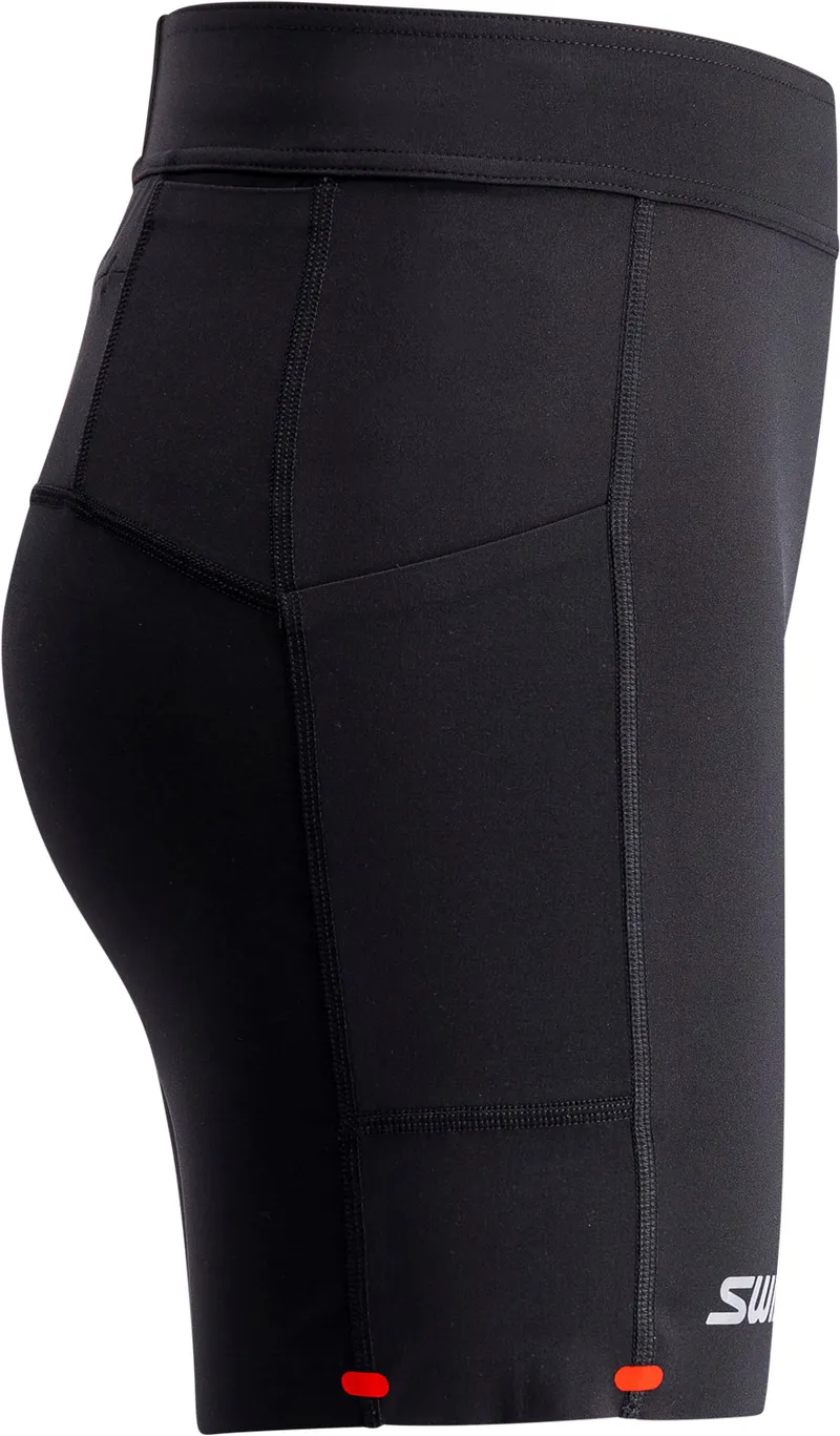 Bild 2 för Swix Distance Tights 6-inch W Dam Svart XS | Löpartights