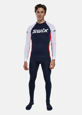Produktfoto för Swix Racex Classic Long Sleeve M Dark Navy/Bright White