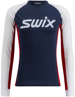 Produktfoto för Swix Racex Classic Long Sleeve M Dark Navy/Bright White