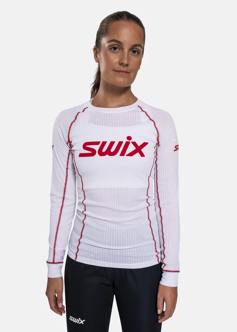 Bild 2 för Swix Racex Classic Long Sleeve W Bright White/Swix Red