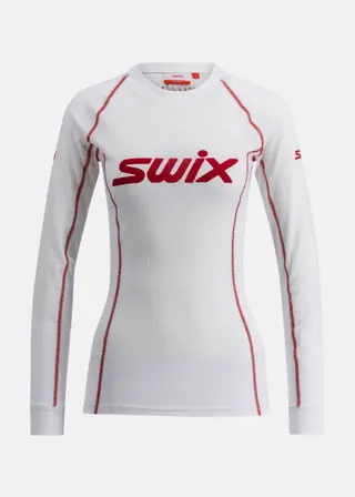 Produktfoto för Swix Racex Classic Long Sleeve W Bright White/Swix Red