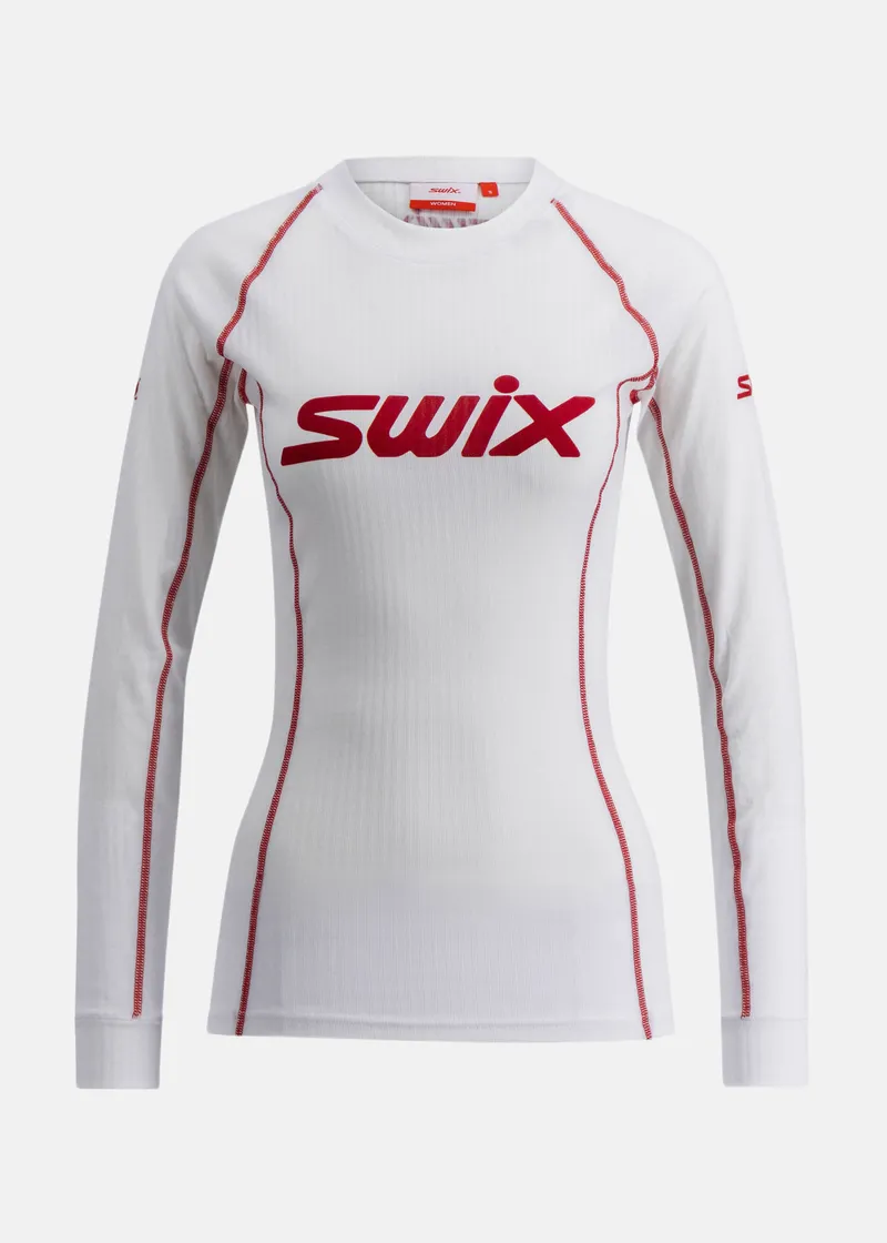 Bild 1 för Swix Racex Classic Long Sleeve W Bright White/Swix Red