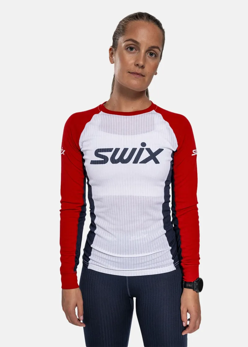 Bild 2 för Swix Racex Classic Long Sleeve W Swix Red/Bright White