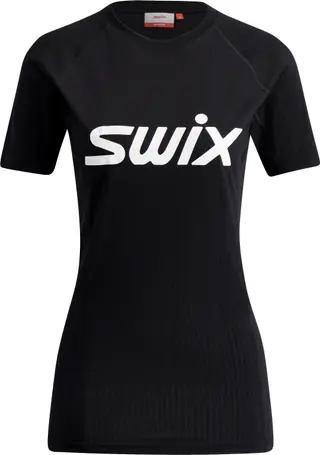 Produktfoto för Swix RaceX Classic Shortsleeve W Dam Svart L | Underställ Tröja