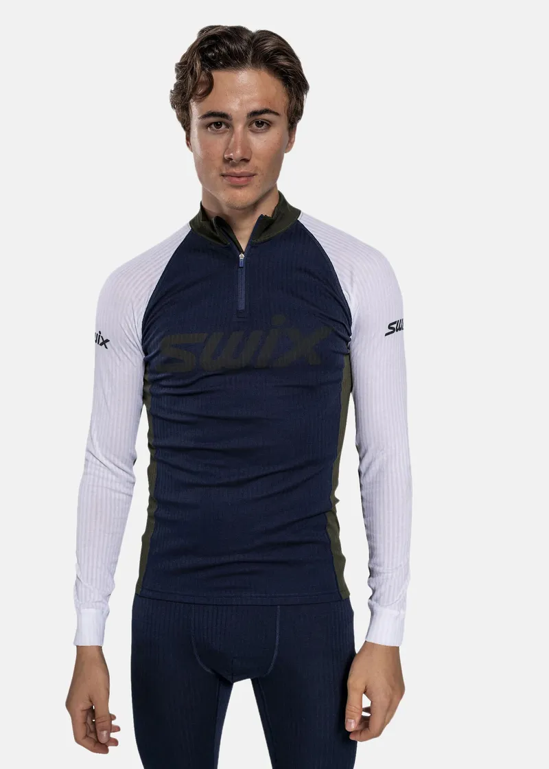 Bild 1 för Swix V Racex Classic Half Zip M Dark Navy/Bright White