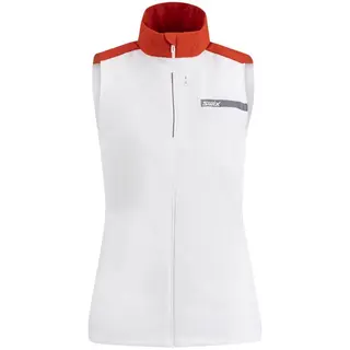 Produktfoto för Swix V Roadline Wind Vest W Bright White/Fiery Red