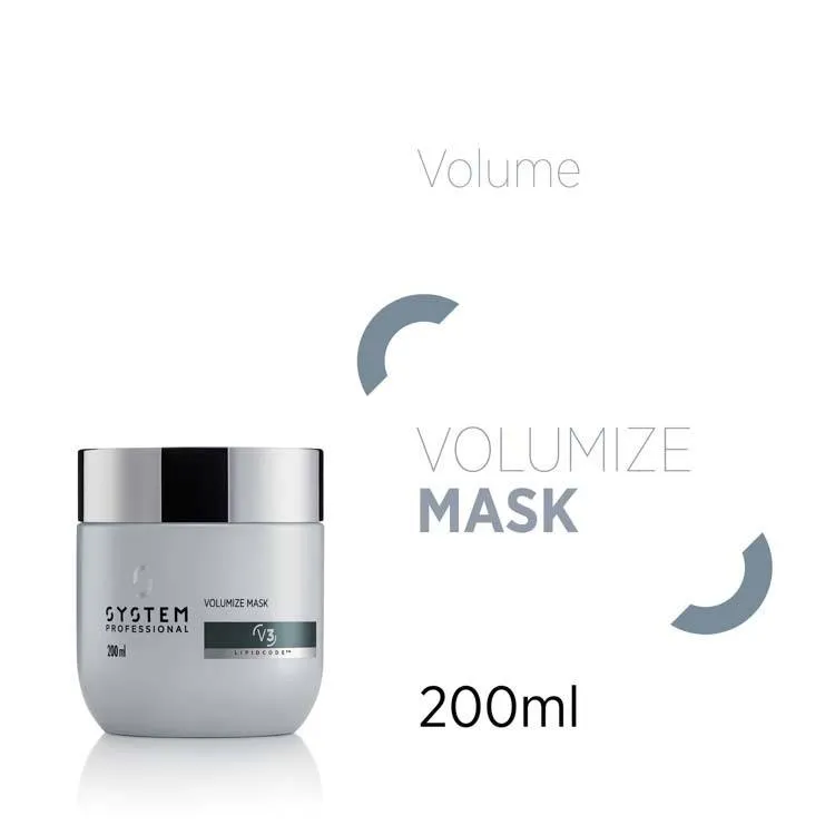 Bild 2 för System Professional Volumize, Kvinna, Skadat hår, 200 ml, Skyddande, Stärkande, Volymgivande, Burk, Aqua/Water/Eau, Stearyl Alcohol, Cetyl Alcohol, Stearamidopropyl Dimethylamine, PVP,...