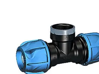 Produktfoto för T-stk. 32mm x 1 mf. x 32mm - iJOINT PN16. PP-NBR
