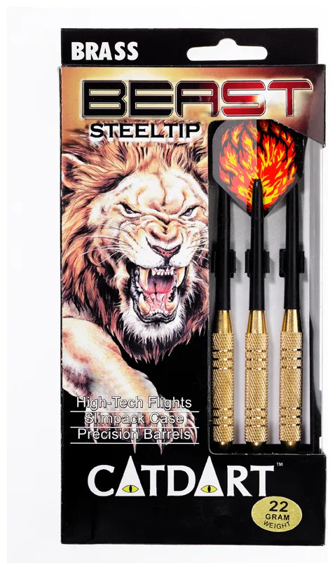 Bild 2 för Tactic Catdart dartpilar STEELTIP Beast 20g professionell