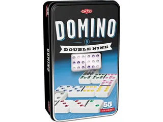 Produktfoto för Tactic D9 domino in tin with window multi (ENG/PL/F)