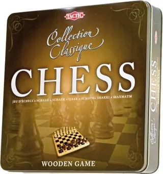 Produktfoto för Tactic Wooden Chess in Tin box