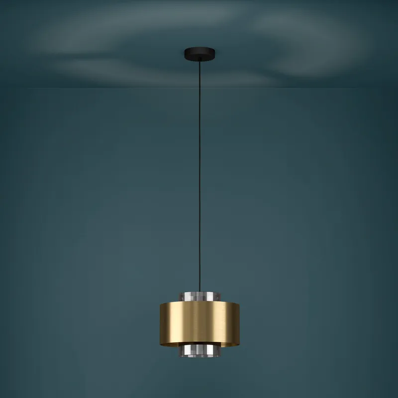 Bild 3 för Takpendel Eglo Duglia Transparent/Guld -