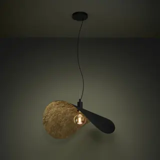 Produktfoto för Takpendel Eglo Saceda Svart/Guld 55x200 cm -