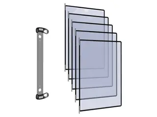 Produktfoto för tarifold Väggställ magnetisk A4 10 panel