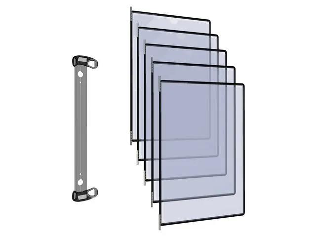 Alternativ bild 0 för tarifold Väggställ magnetisk A4 10 panel