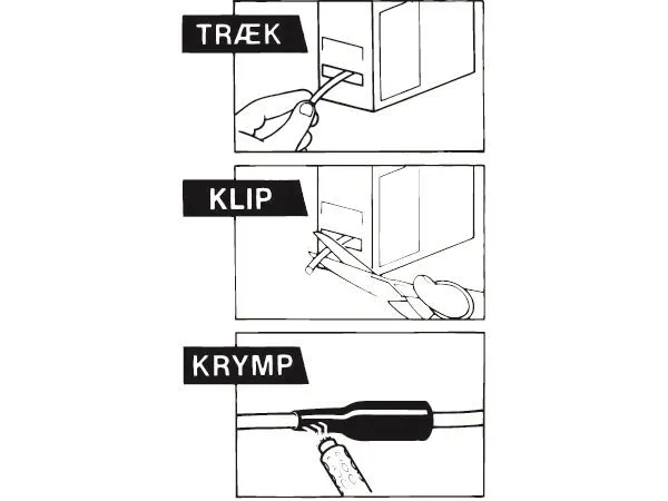 Alternativ bild 0 för TE CONNECTIVITY Krympslang i box utan lim25,4/12,7 box a' 3-tunnväggig svart