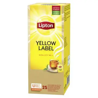 Produktfoto för Te Lipton Yellow Label, pakke a 25 breve
