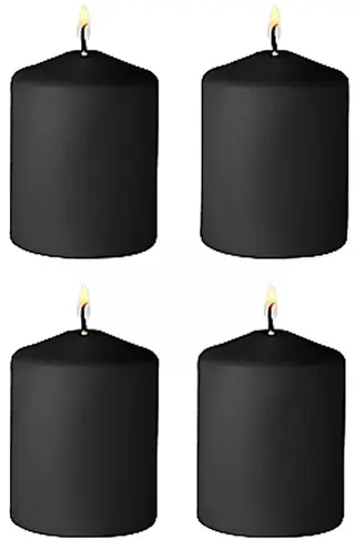 Produktfoto för Tease Candles - Disobedient Smell - 4 Pieces - Black