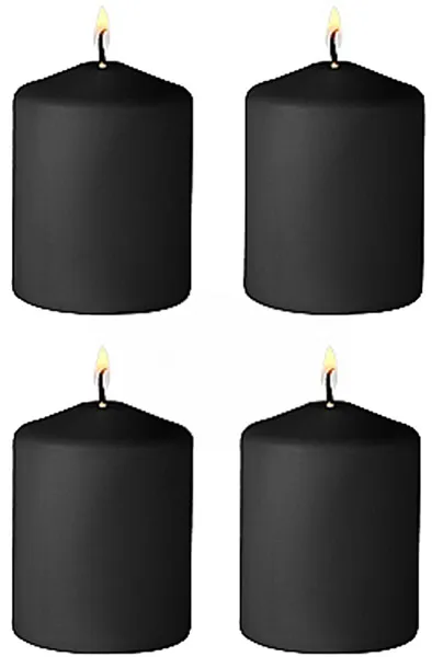 Bild 1 för Tease Candles - Disobedient Smell - 4 Pieces - Black