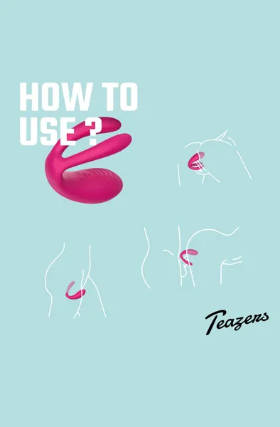 Bild 2 för Teazers Couple Vibrator with Remote