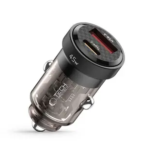 Produktfoto för Tech-Protect 2-Port Billaddare PD45W - Svart