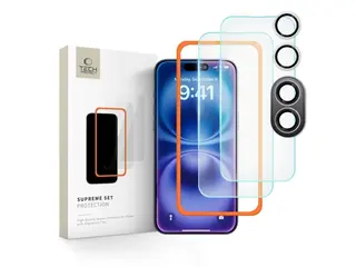 Produktfoto för Tech-Protect [3-Pack] iPhone 16 Härdat Glas Skärmskydd Supreme