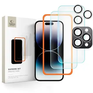 Produktfoto för Tech-Protect [3-Pack] iPhone 16 Pro Härdat Glas Skärmskydd Supreme