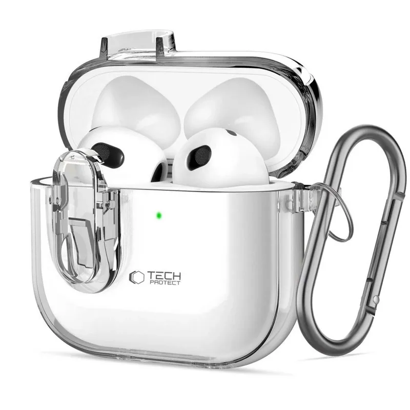 Alternativ bild 0 för Tech-Protect Airpods 4 Skal Slim Hook - clear