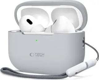 Produktfoto för Tech-Protect Apple Airpods Pro 1/2 Skal Silikon - Crayon Grå
