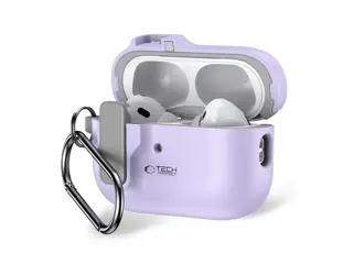 Produktfoto för Tech-Protect Apple Airpods Pro 1/2 Skal Slim Hook - Lavender