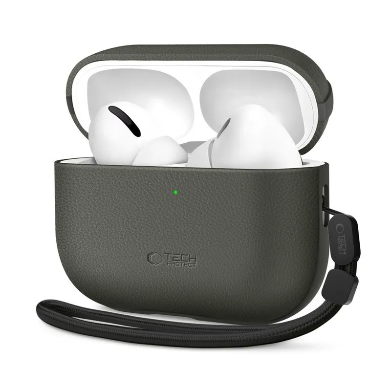 Alternativ bild 0 för Tech-Protect Apple Airpods Pro 3 Skal Natural Fit - Olive Grön