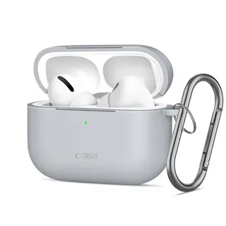 Produktfoto för Tech-Protect Apple Airpods Pro 3 Skal Silikon Hook - Crayon Grå